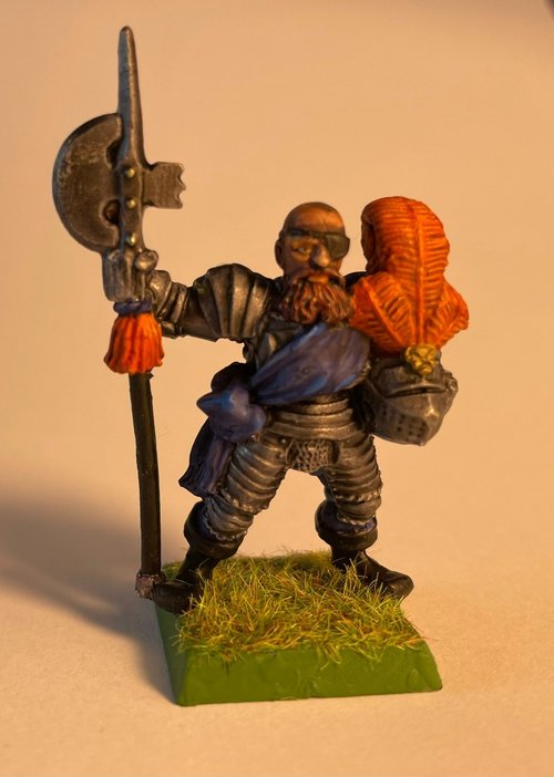 Hero with halberd