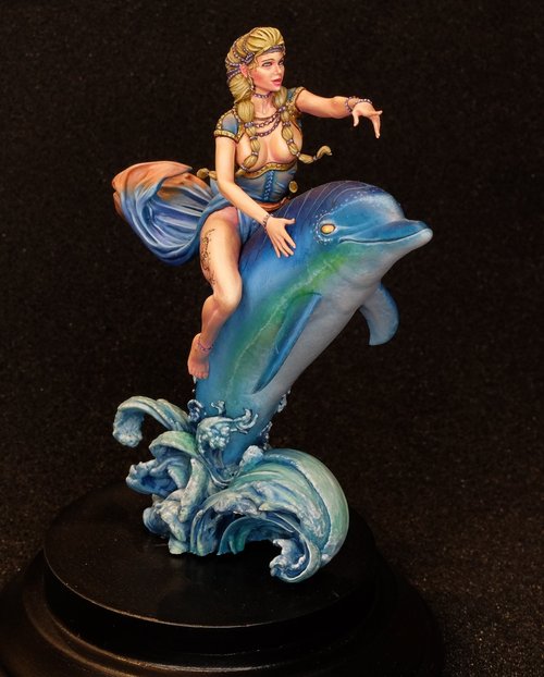 Saffron Dolphin rider
