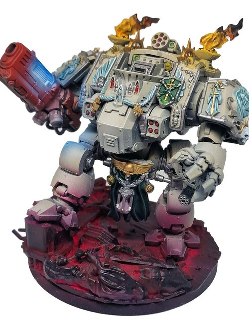 The Warden in White - Dark Angels Redemptor Dreadn