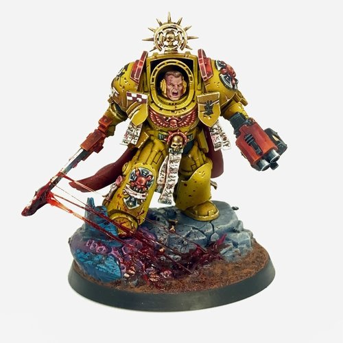 Imperial Fist Captain in Terminator Armor