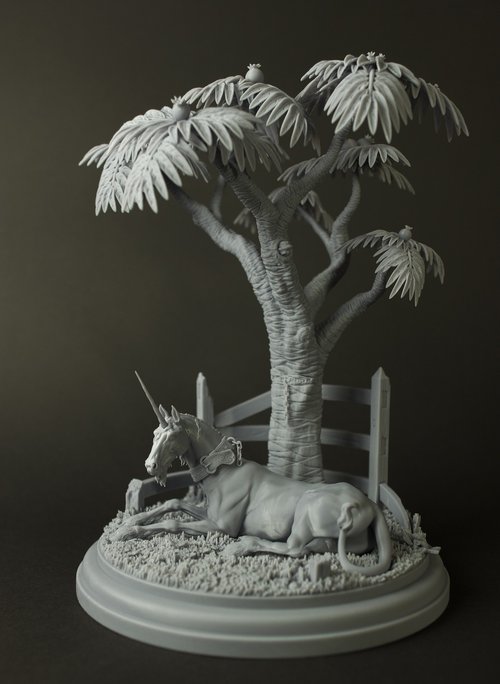 The Unicorn Rests in a Garden