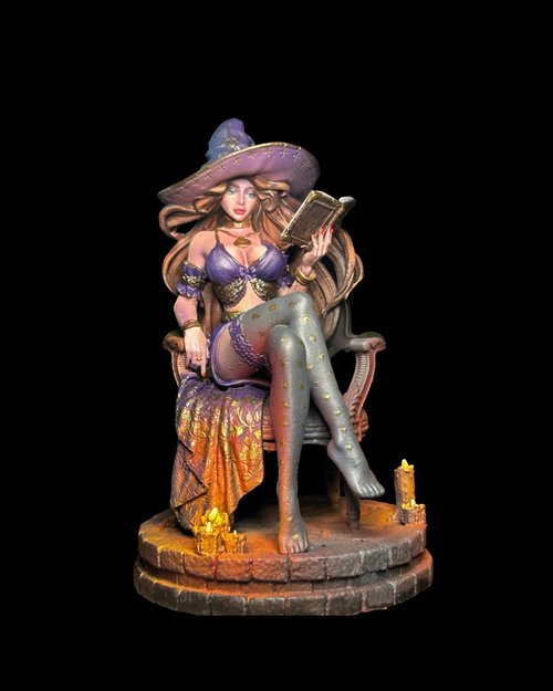 Jemanine, The Occult Librarian 75mm Scale