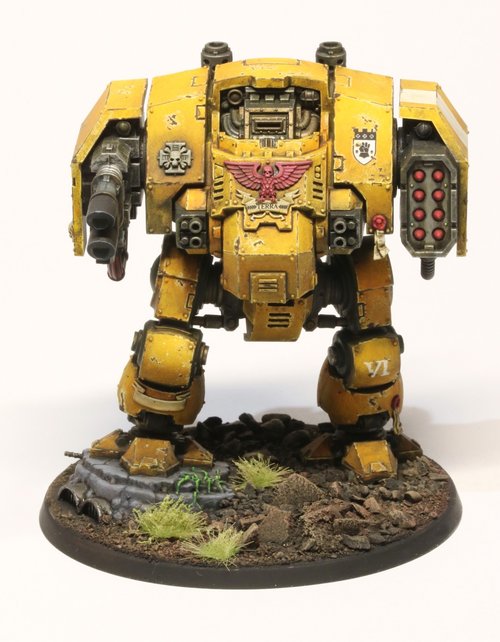 Grim Bright Imperial Fists Dreadnought