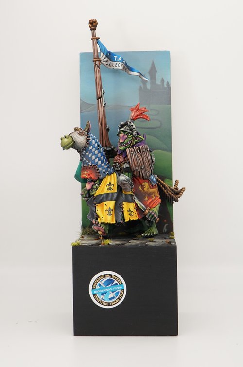 Gobbo knight in 'horse'