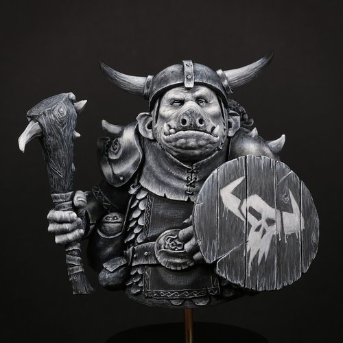 Orc Mercenary - Grisaille