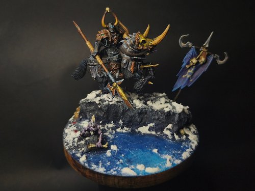 Chaos Warrior Mounted Diorama