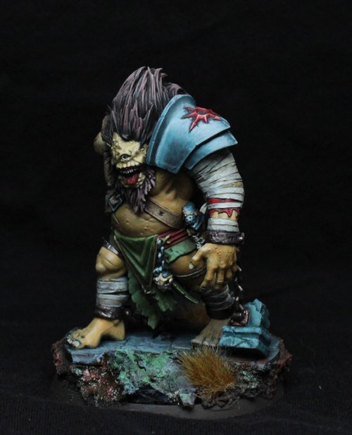 Ogre leaving his cave at sunset