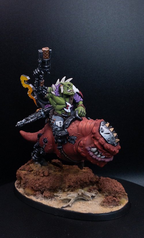 Ork Nob on Smasha Squighog