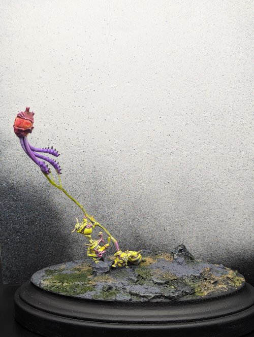 A little Nurgling and a Red Spore-Balloon