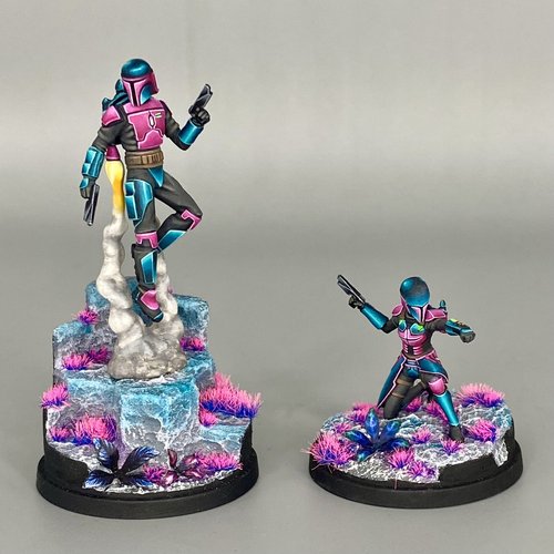 Neon Mandalorians