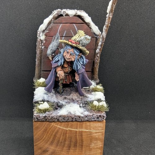 The witch on her winter walk