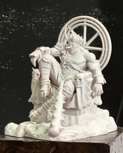 Oni on throne