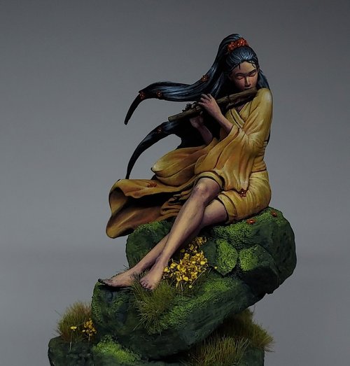 Girl with flute