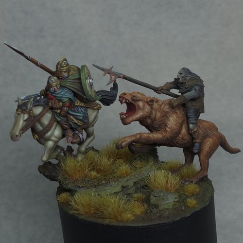 Dernhelm and Merry on the Pelennor