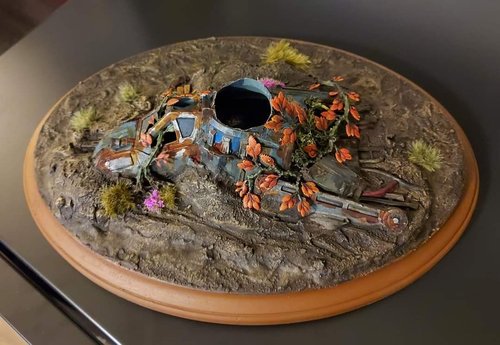 Crashed Aquila Lander